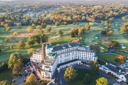 Aerial view of the Westchester Country Club