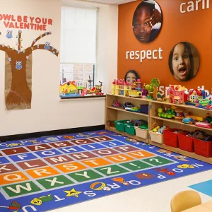 Classroom for preschoolers at the Ridgewood YMCA