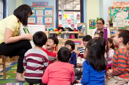 Preschool kids at the YMCA