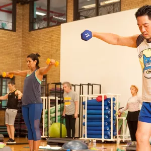 Strength and conditioning fitness class at the West Side YMCA