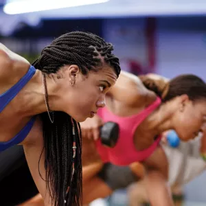 Group exercise class at the YMCA