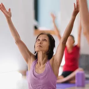 Woman doing yoga